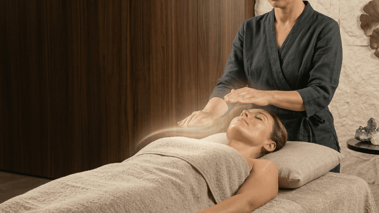 Ritual de Equilíbrio Total: Massagem Terapêutica (60min) + Reiki (30min)